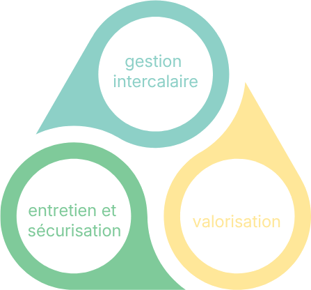 Gestion intercalaire, valorisation, entretien et sécurisation